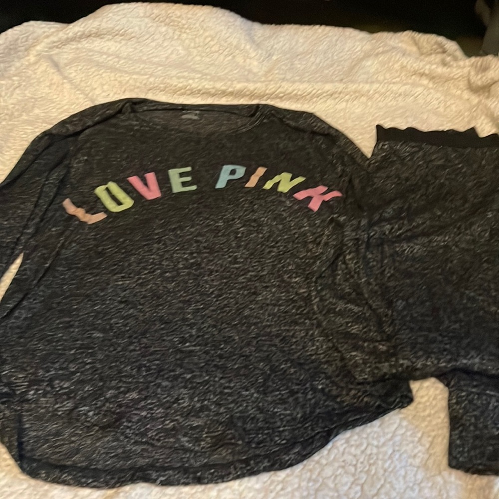 PINK Pajama Set. Size M